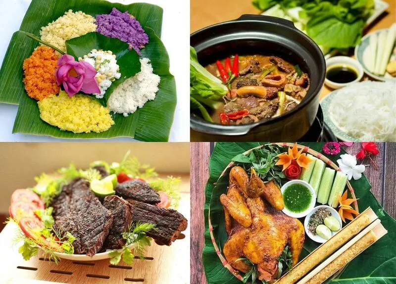 Ẩm thực Sapa mang đến nhiều lựa chọn từ cá hồi, cá tầm, đồ nướng đến cơm lam và rau vùng cao cho hành trình khám phá phố núi.
