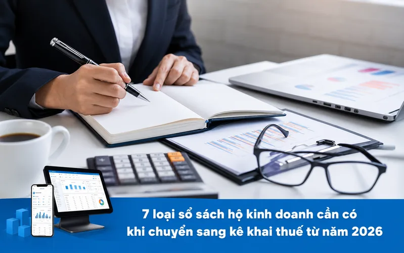 Hộ kinh doanh cần quản lý hóa đơn, sổ sách và dữ liệu bán hàng đầy đủ để kê khai thuế hộ kinh doanh 2026 chính xác.