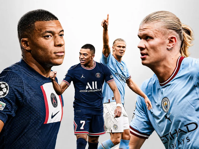 Các thống kê ghi bàn giúp làm rõ ưu thế khác nhau của Haaland vs Mbappe tại giải quốc nội và Champions League.