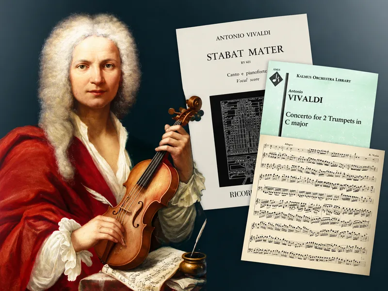 Antonio Vivaldi là nhà soạn nhạc Baroque nổi tiếng với bộ concerto The Four Seasons